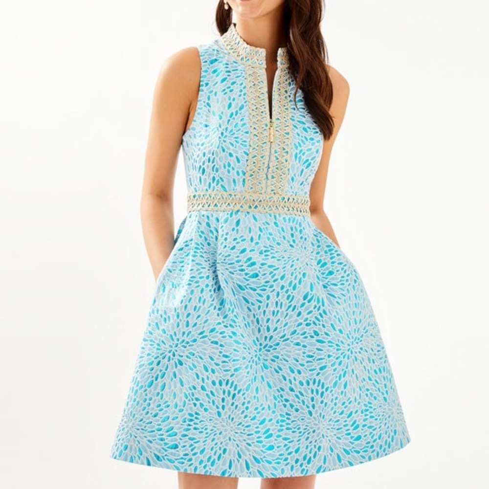 Lilly Pulitzer Franci High Collar Dress NWT Size 2